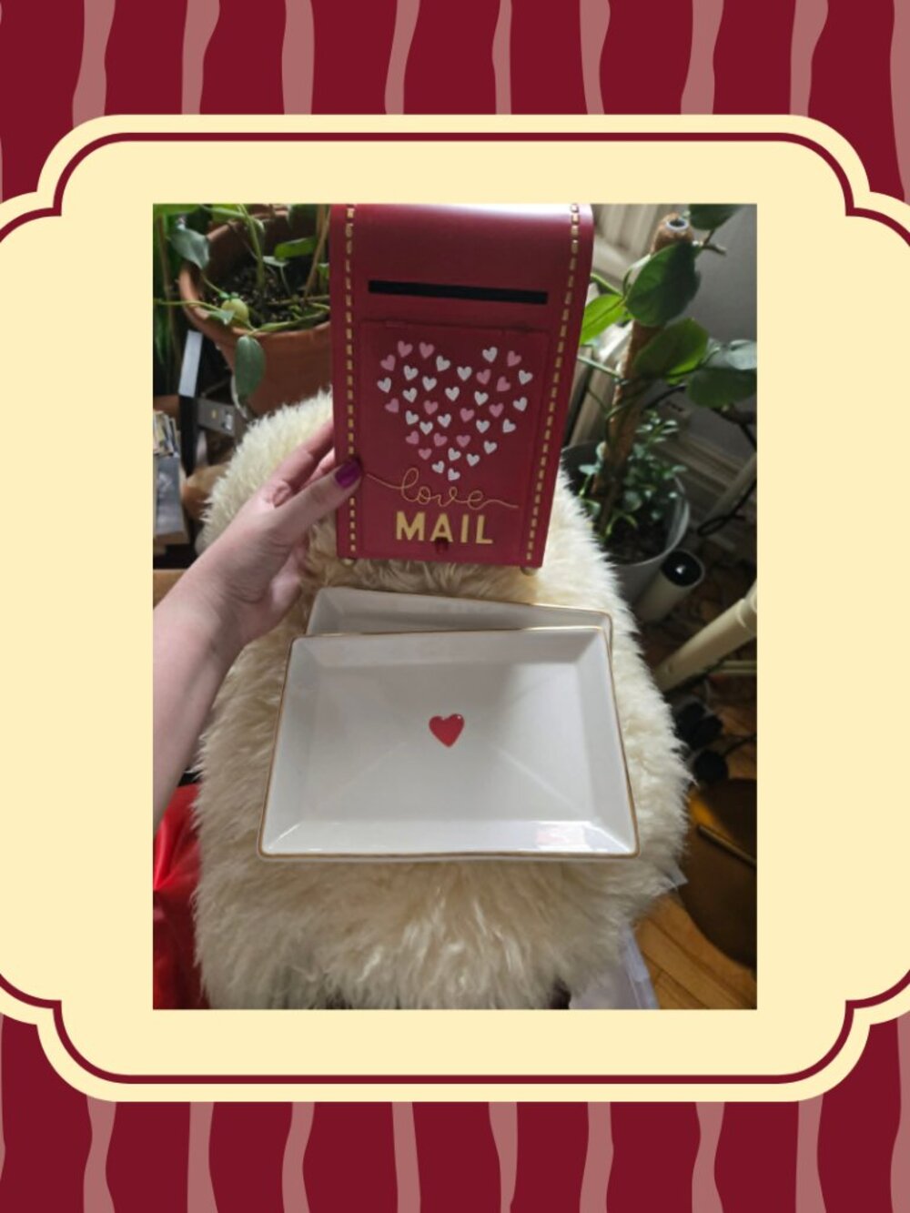 Love Mail Decorative Mailbox + 2 Envelope Plates